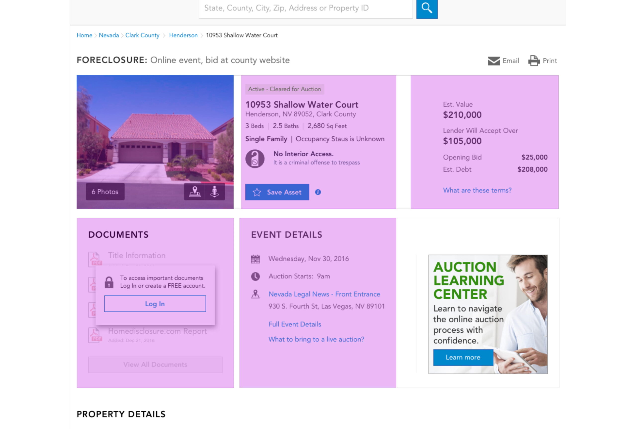 TPS results layout highlighting primary and secondary content